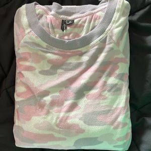 Pink camo fleece pajamas